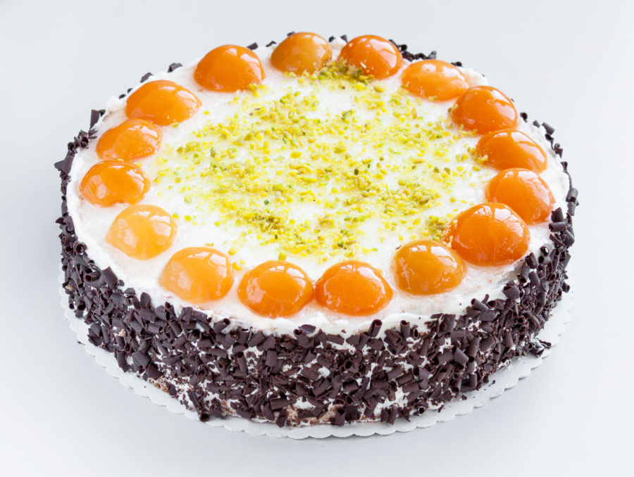 Frucht-Sahne Torte Aprikose