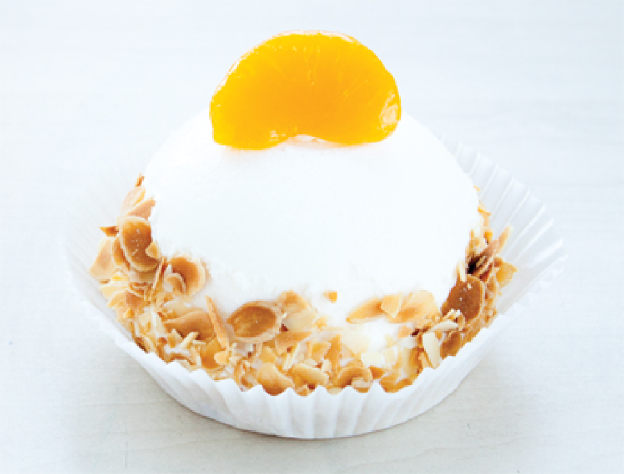 Kuppel-Sahnedessert Mandarine