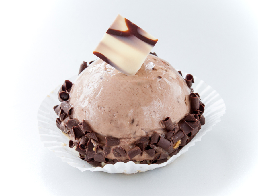 Kuppel-Sahnedessert Schoko