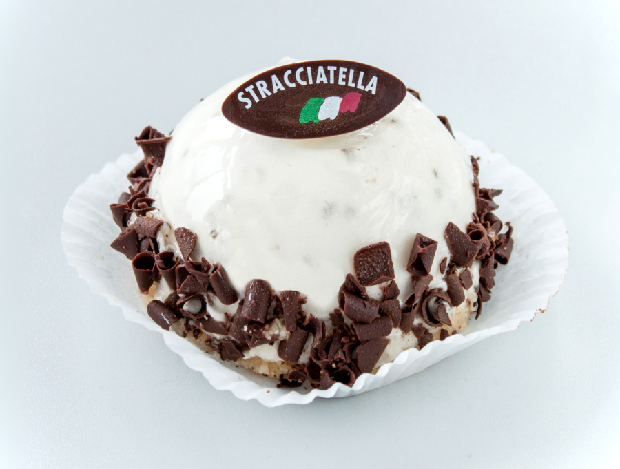 Kuppel-Sahnedessert Stracciatella